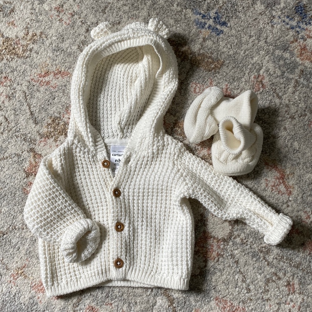 Knit Sweater & Booties